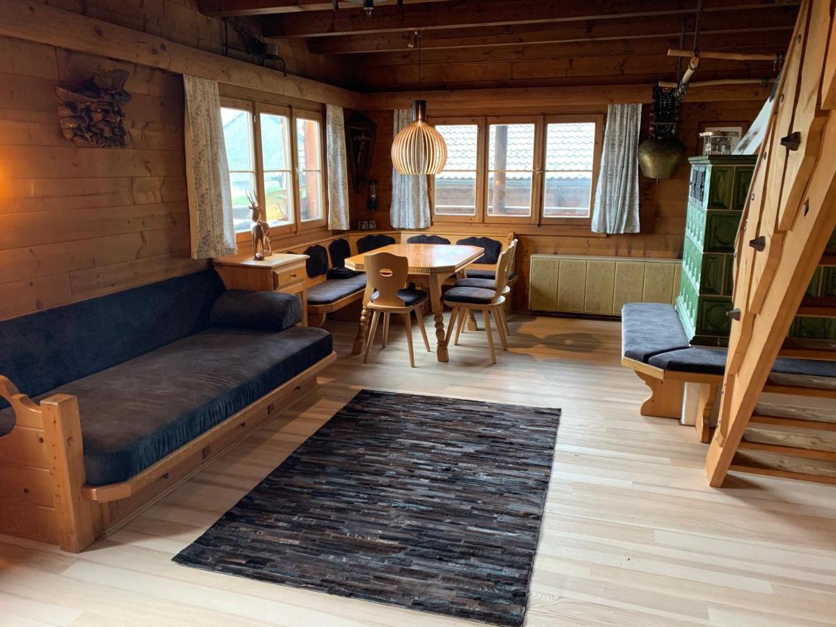 Ferienwohnungen im Blockhaus Metzler Schwarzenberg im Bregenzerwald Exterior foto