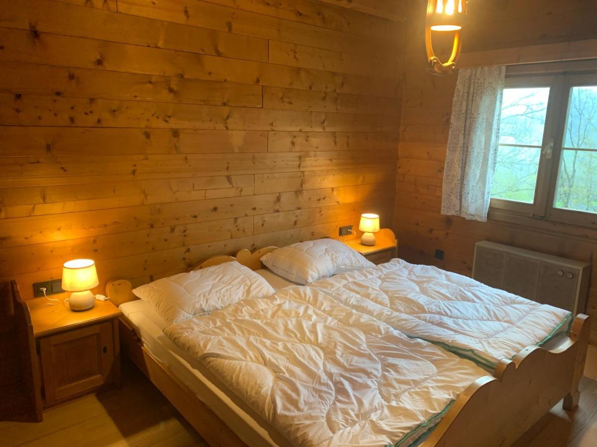 Ferienwohnungen im Blockhaus Metzler Schwarzenberg im Bregenzerwald Exterior foto